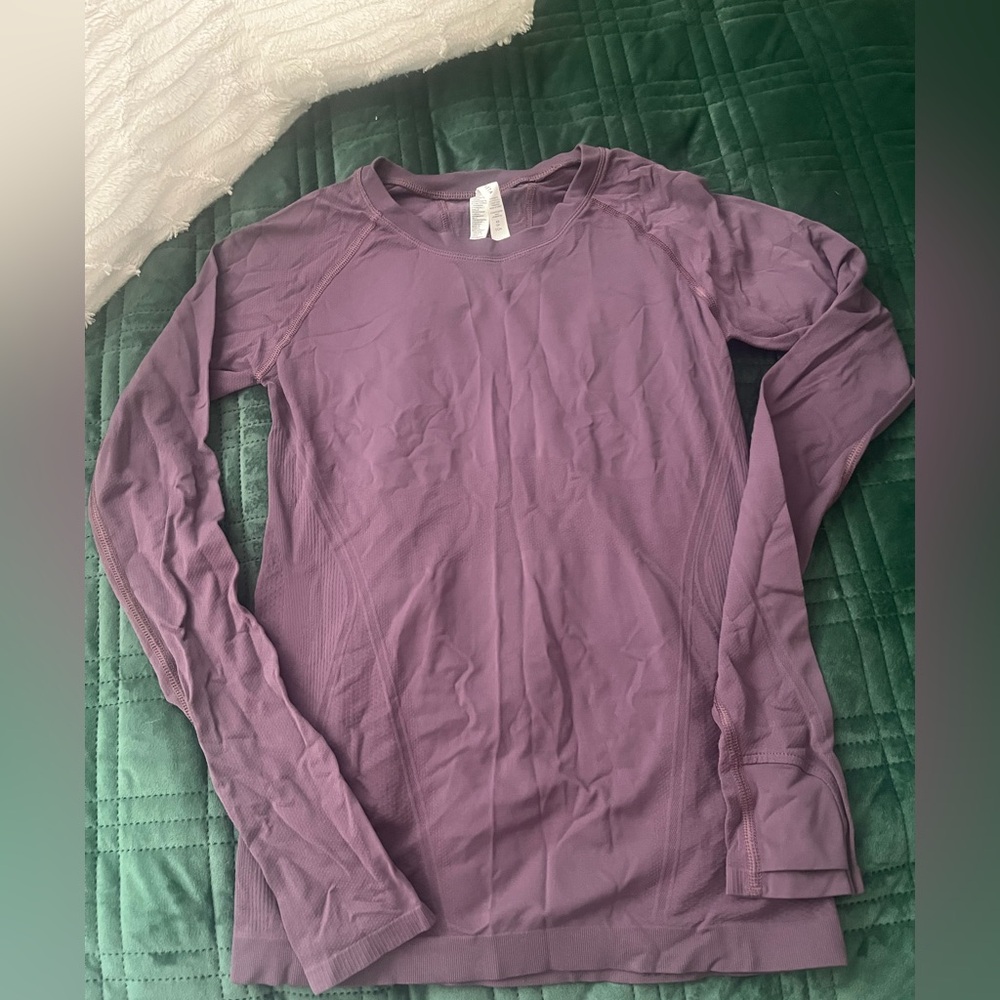 Athleta Purple Long Sleeve Top